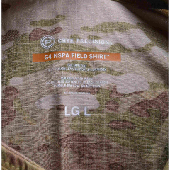 Crye Precision G4 NSPA Multicam Military Field Shirt Large Long Combat MTP - Picture 13 of 13